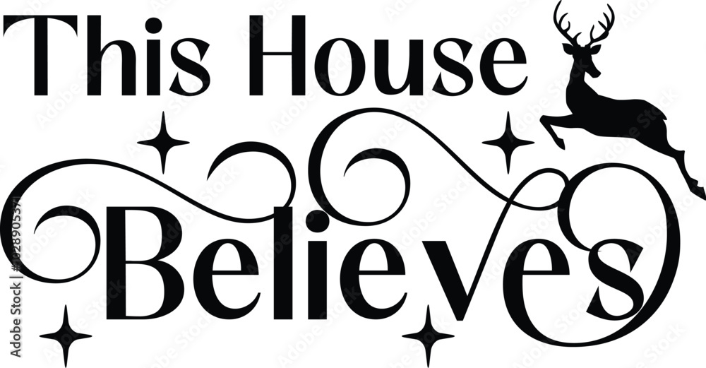 Fototapeta premium Christmas shirt mug design for print on demand sites