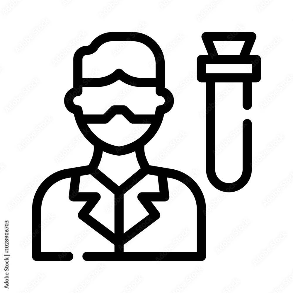 Data Scientist line icon Data Scientist line icon