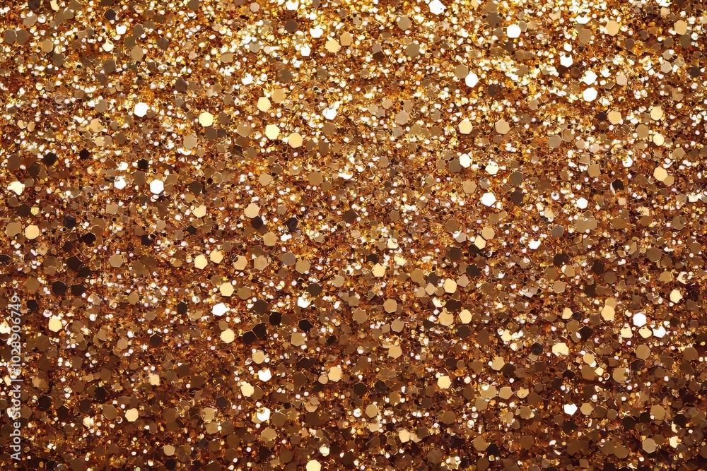 On a black background, sprinkle glitter gold dust On a black background, sprinkle glitter gold dust