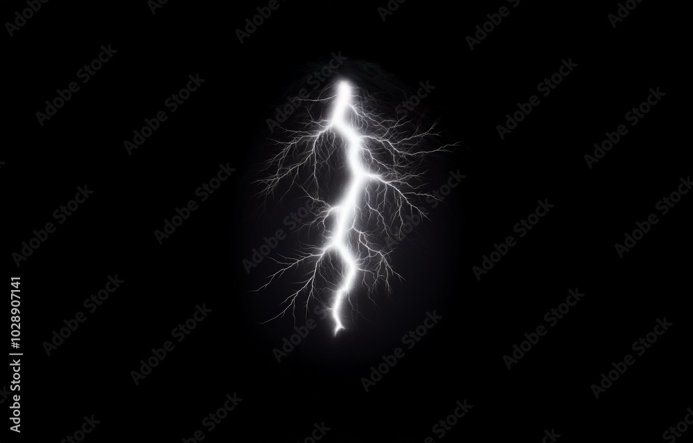 A single, bright white lightning bolt streaks across a dark, empty background. A single, bright white lightning bolt streaks across a dark, empty background.