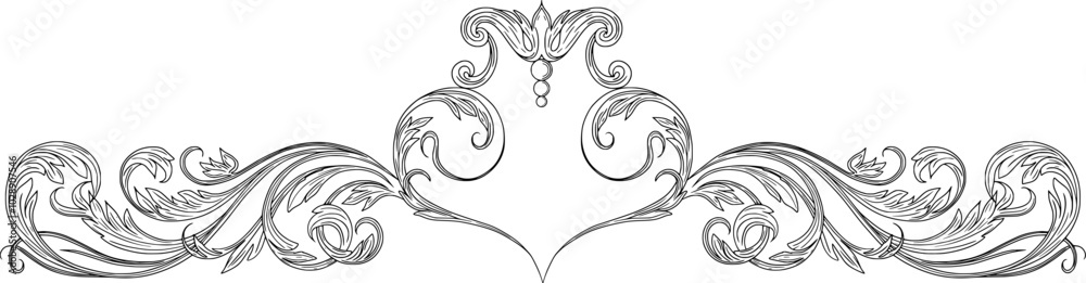 Fototapeta premium Vintage Baroque Borders & Designs