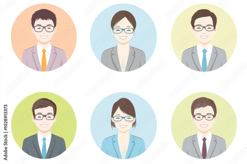 Buyer Personas People faces avatars modern collection - Set of various diverse character heads in round frames. Simple white background illustrations. Buyer Personas People faces avatars modern collection - Set of various diverse character heads in round frames. Simple white background illustrations.