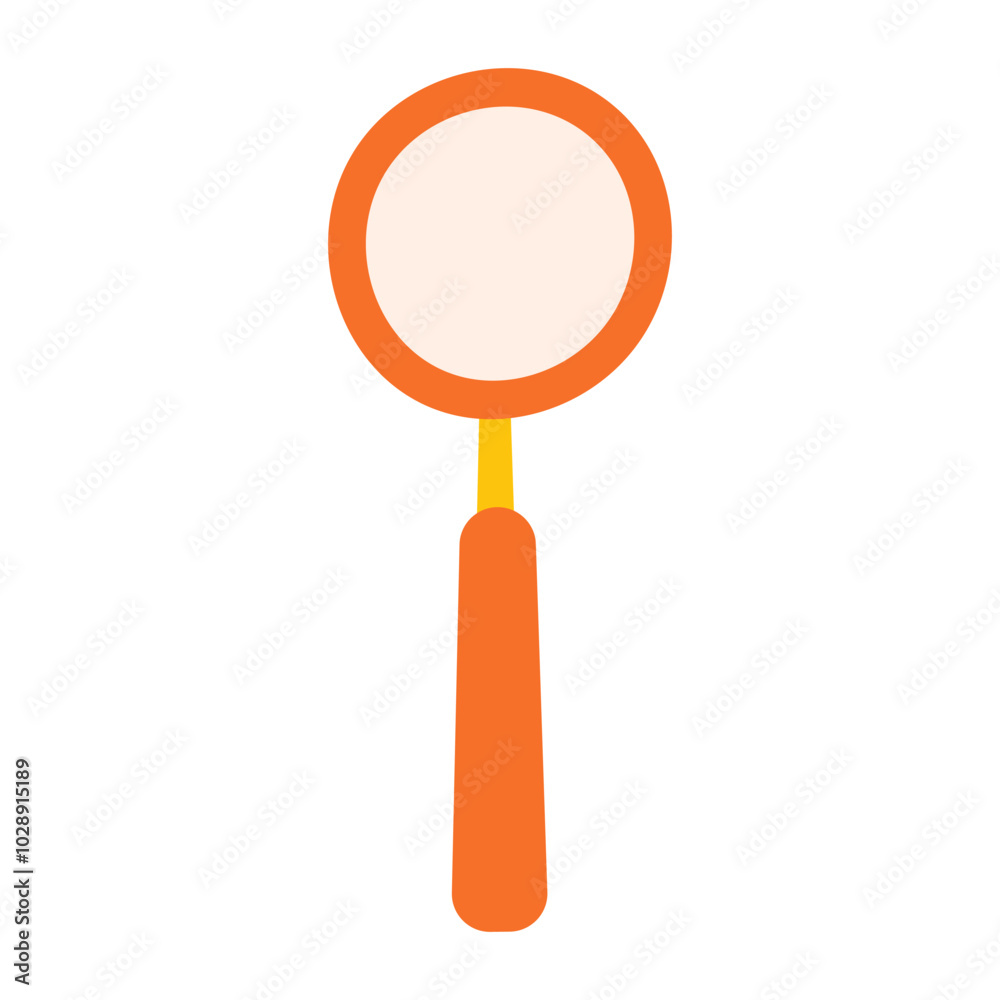 Magnifying glass on an isolated background. Vector illustration for educational materials, scientific designs, and detective themed projects Magnifying glass on an isolated background. Vector illustration for educational materials, scientific designs, and detective themed projects