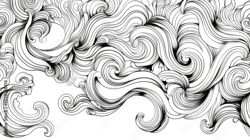 Mesmerizing Swirls of Thai Pattern Design Mesmerizing Swirls of Thai Pattern Design
