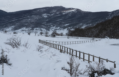 Snow and mountains in Abruzzo - Italy 