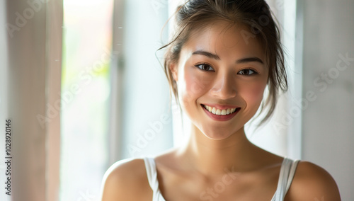 portrait of a woman smiling Free Download portrait of a woman smiling - GFXLoad