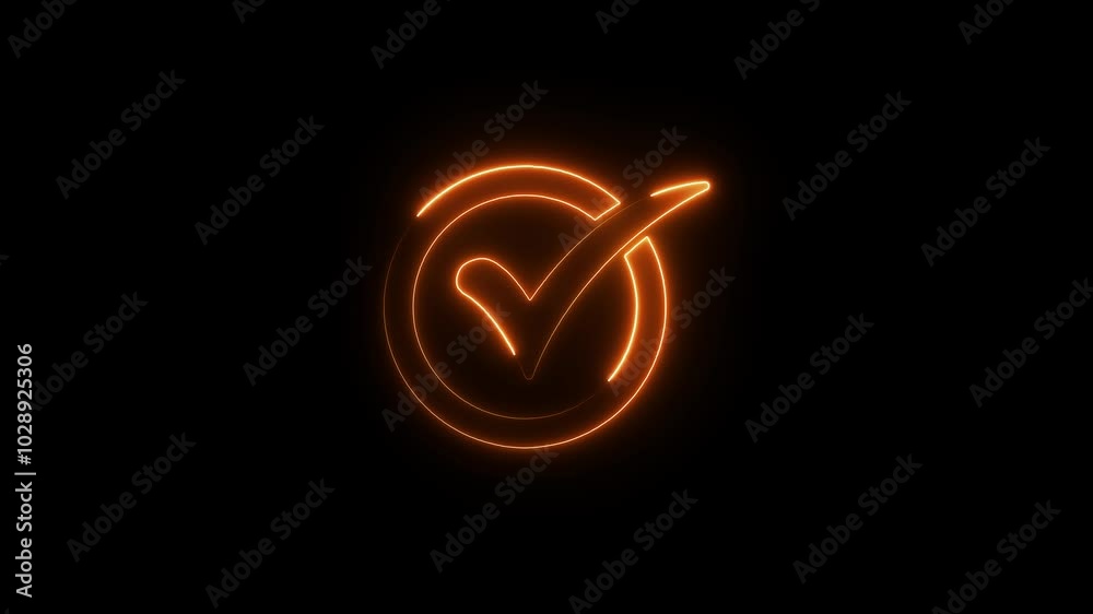 check mark sign icon animation. check mark sign icon animation.