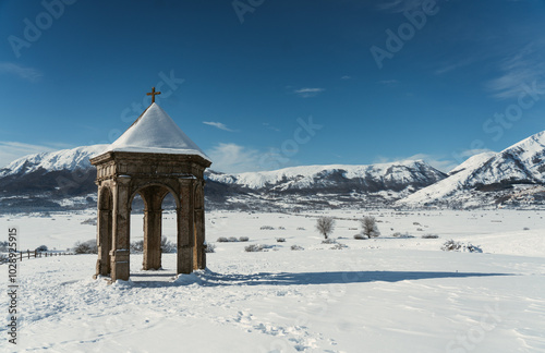 Snow and mountains in Abruzzo - Italy 