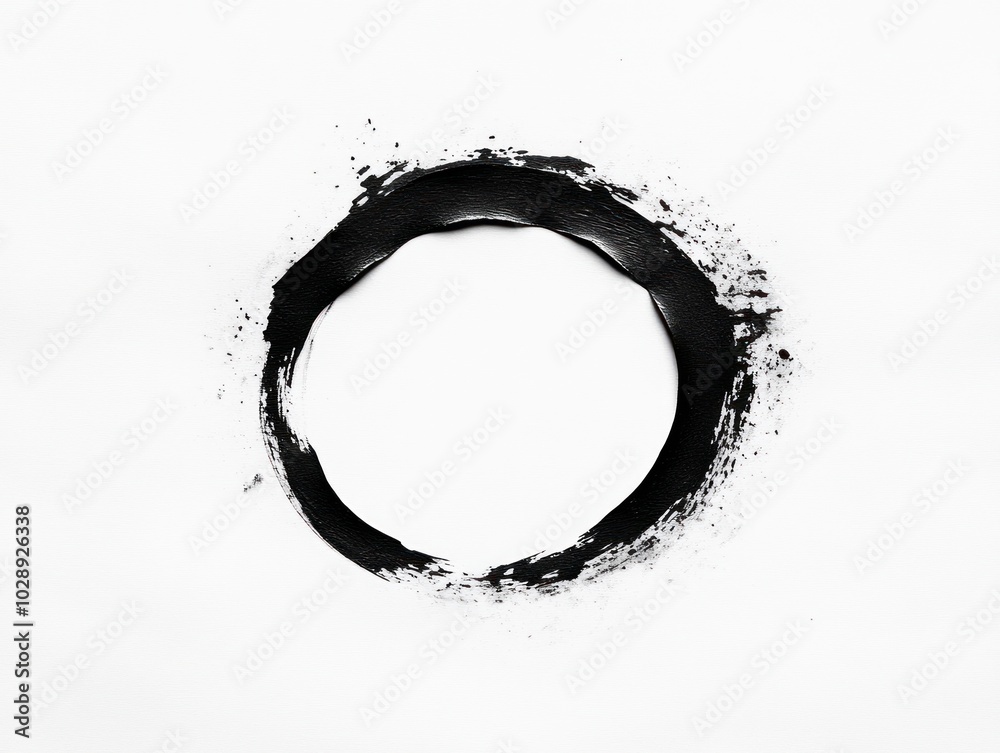 Abstract black ink swirling in water against white background, AI generated Abstract black ink swirling in water against white background, AI generated