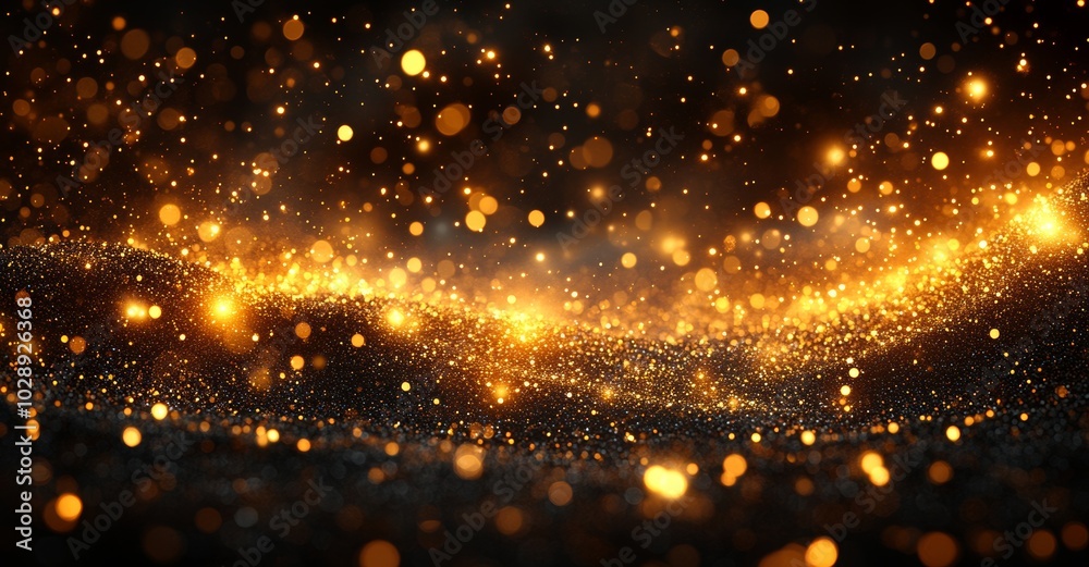 This premium product design template backdrop features a gold glitter particle background with stars falling and glare overlay. This premium product design template backdrop features a gold glitter particle background with stars falling and glare overlay.
