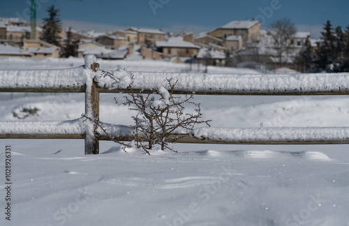 Snow and mountains in Abruzzo - Italy 