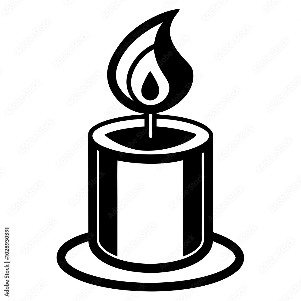 candle line art silhouette vector illustration candle line art silhouette vector illustration