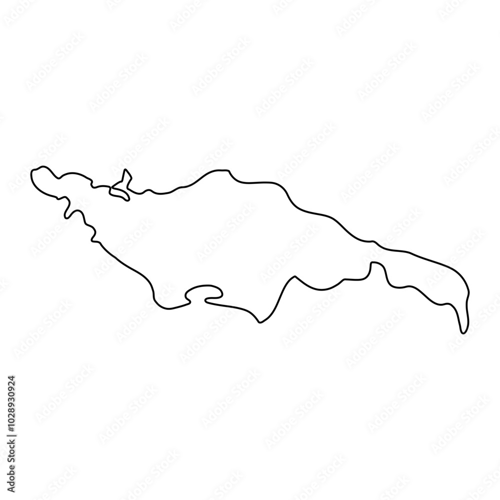 Pallisa district map, administrative division of Uganda. Vector illustration.