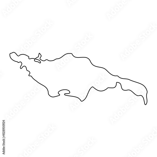 Pallisa district map, administrative division of Uganda. Vector illustration.