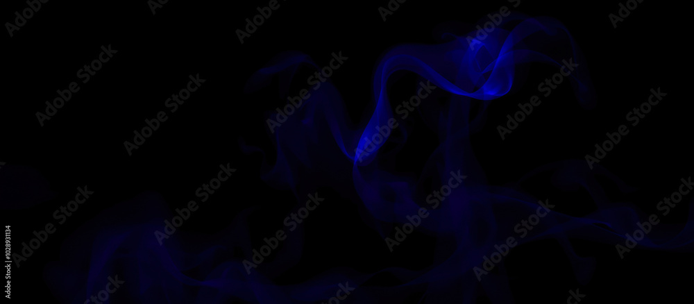 abstract blue light form on a black background abstract blue light form on a black background