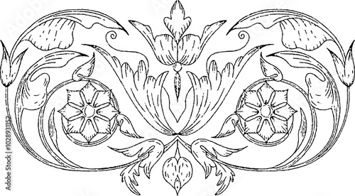 Rustic Vintage Baroque Borders