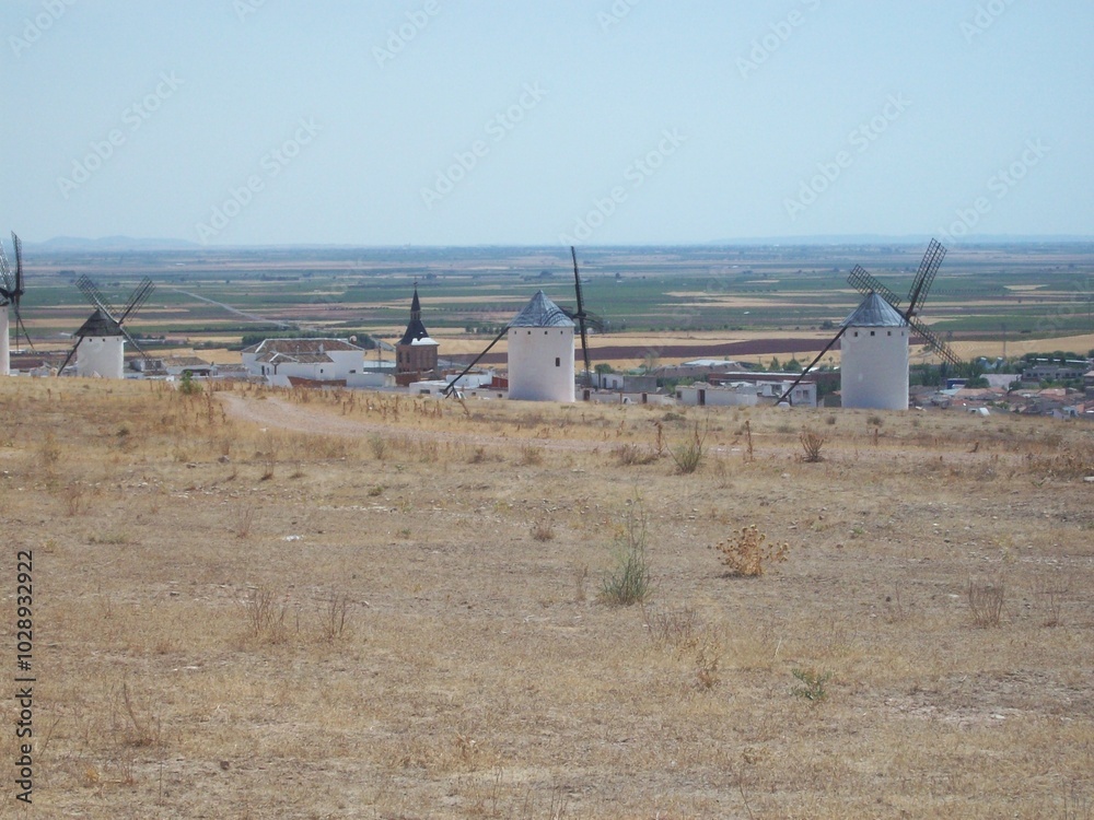 Paisaje de Molinos de viento