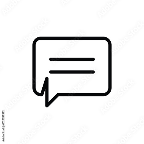 Chat icon logo design template isolated illustration