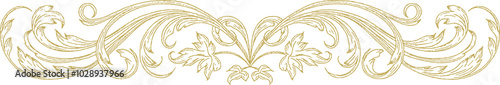 Vintage gold style Baroque Borders 