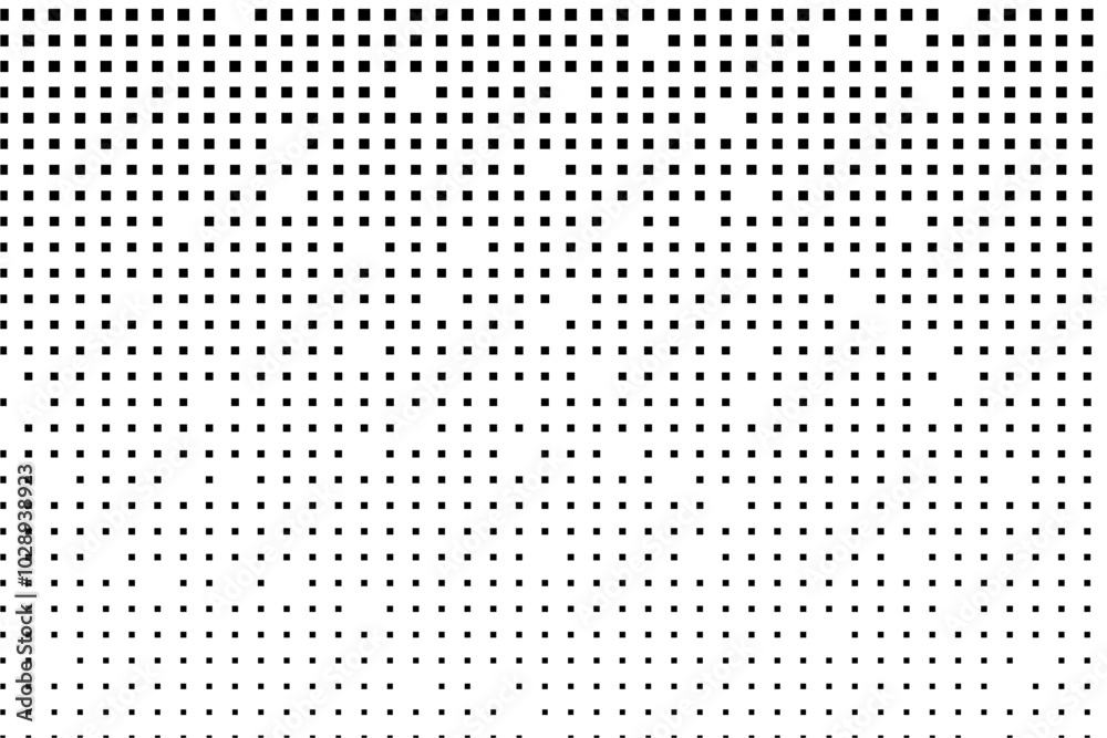 Minimalist black squares with randomized gaps Minimalist black squares with randomized gaps