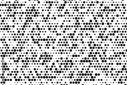 Abstract geometric grid of dots with random sizes