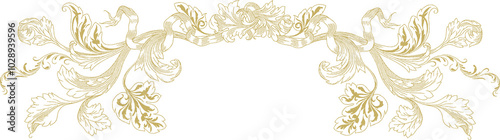 Vintage gold style Baroque Borders 