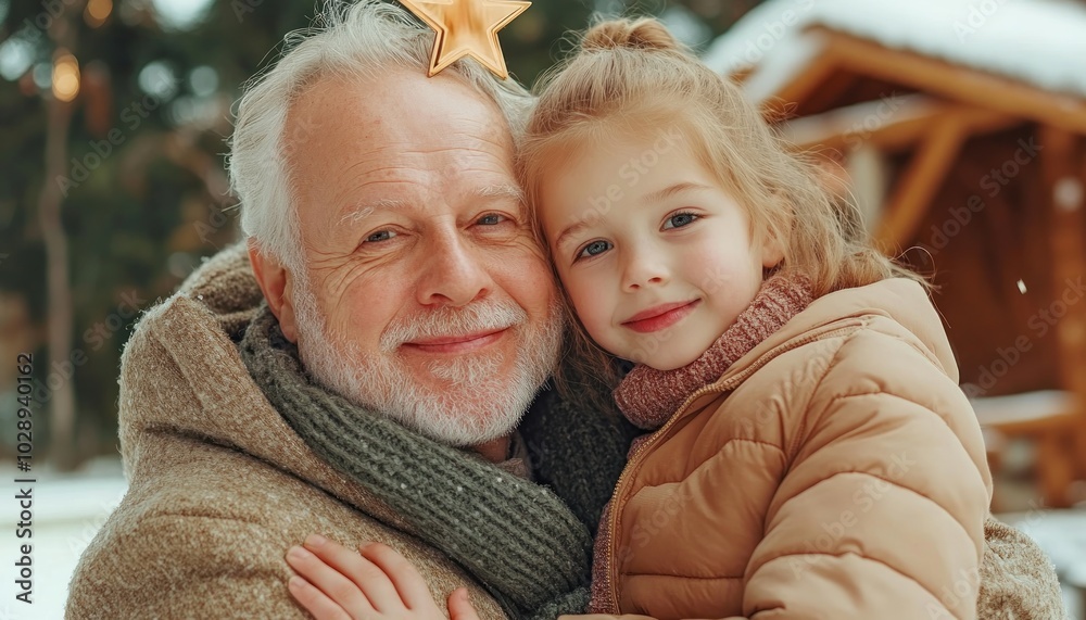 Grandparents and Grandchildren Decorate Family Tree Together, Passing