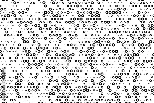 Staggered dot grid with circular hollow elements