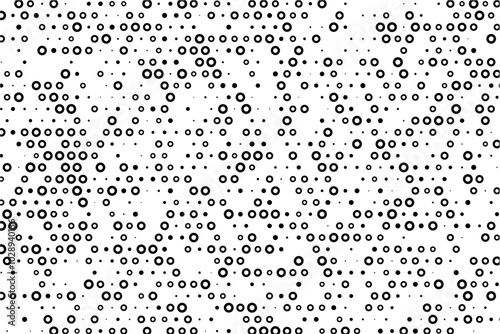Geometric staggered dot pattern with hollow centers