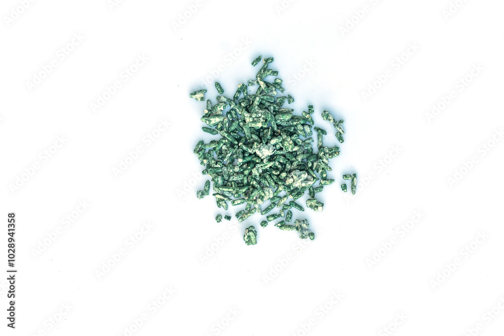 Trichoderma harzianum on white background.Used for enzyme production and biocontrol.a naturally occurring fungus that is used to protect crops from the harmful gray mold. Trichoderma harzianum on white background.Used for enzyme production and biocontrol.a naturally occurring fungus that is used to protect crops from the harmful gray mold.