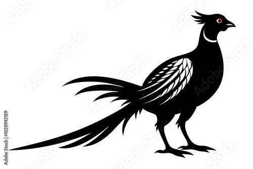 pheasant vector silhouette vector illustration