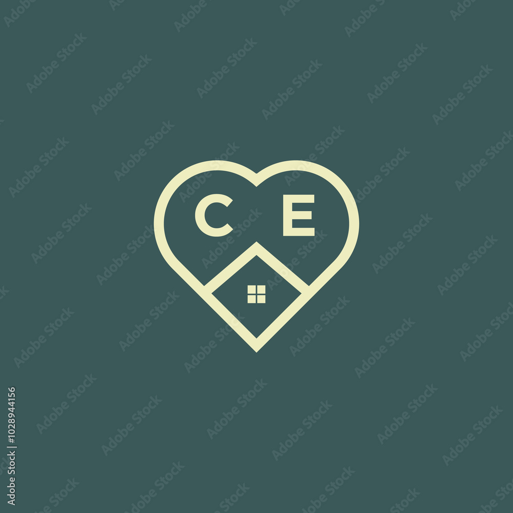 initial letter real estate logo design stock vector initial letter real estate logo design stock vector