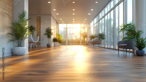 Wallpaper Mural Modern bright office interior with furniture and daylight.Blurred background of a modern office space. Blurred office backdrop. Torontodigital.ca