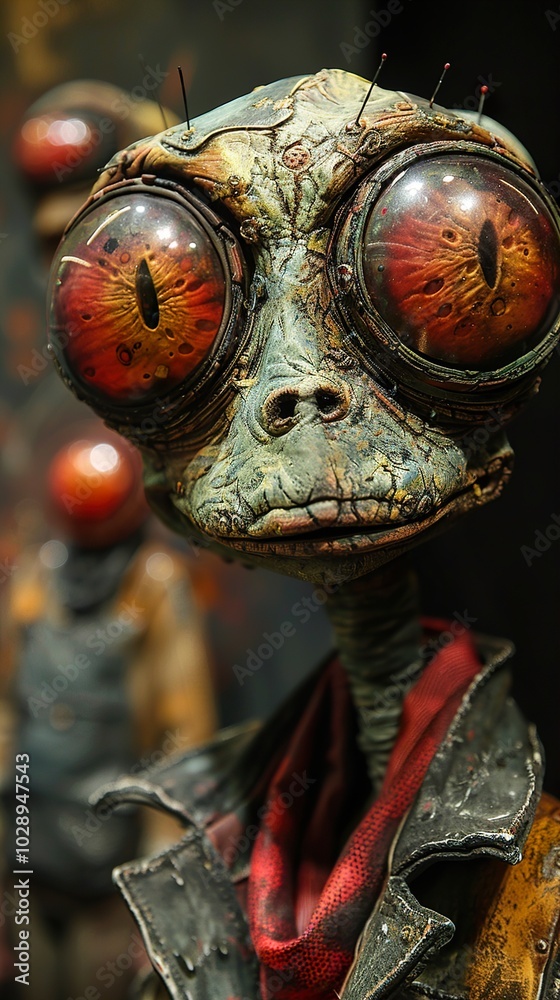 Fototapeta premium Close-Up of a Detailed Fantasy Creature Sculpture