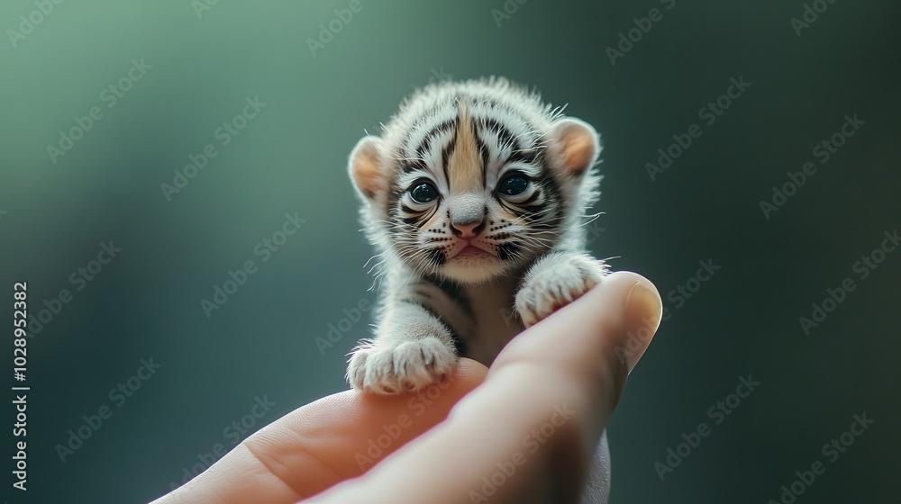 Cute Miniature Tiger Cub in Palm and Fingertip, Photo Realistic, Texture, Pattern Background, Wallpaper, Cover and Screen for Smartphone, PC, Laptop, 9:16 and 16:9 Format Cute Miniature Tiger Cub in Palm and Fingertip, Photo Realistic, Texture, Pattern Background, Wallpaper, Cover and Screen for Smartphone, PC, Laptop, 9:16 and 16:9 Format