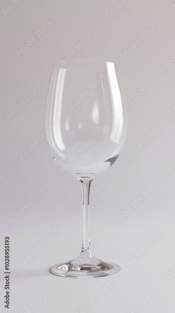 Elegant crystal wine glass, white background, 4K hyperrealistic photo Elegant crystal wine glass, white background, 4K hyperrealistic photo