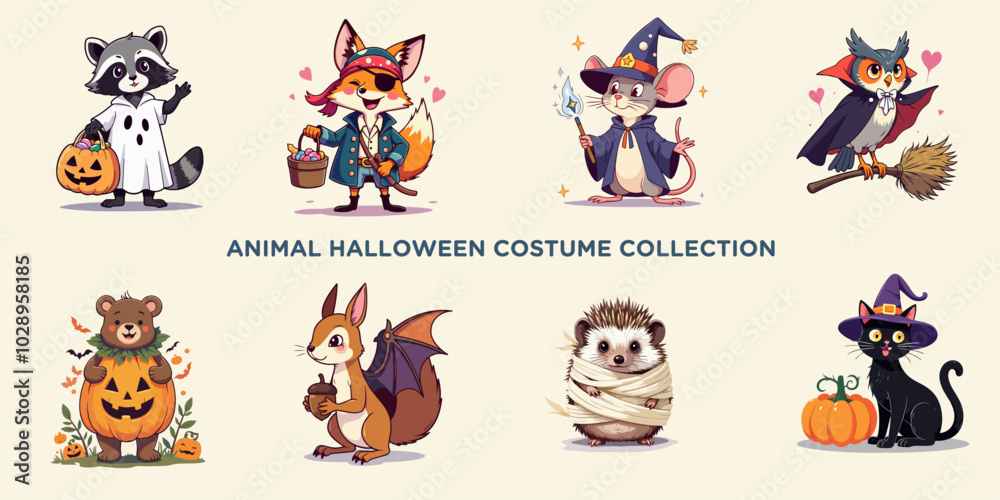 Fototapeta premium 5 halloween animal