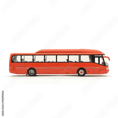 Coach bus isolated on white background