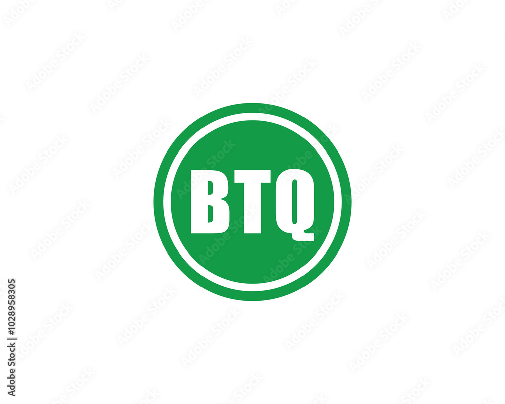 BTQ logo design vector template. BTQ BTQ logo design vector template. BTQ