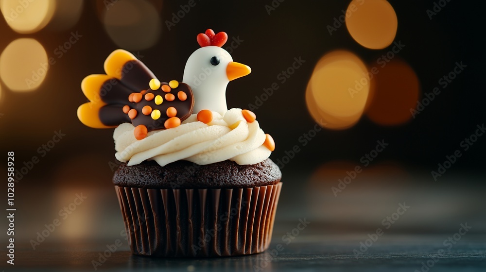 Turkey Cupcakes decorated with candy or fondant to resemble turkeys, using chocolate and caramel flavors. Turkey Cupcakes decorated with candy or fondant to resemble turkeys, using chocolate and caramel flavors.