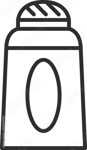 線画教材道具関連の単品アイコン　のり