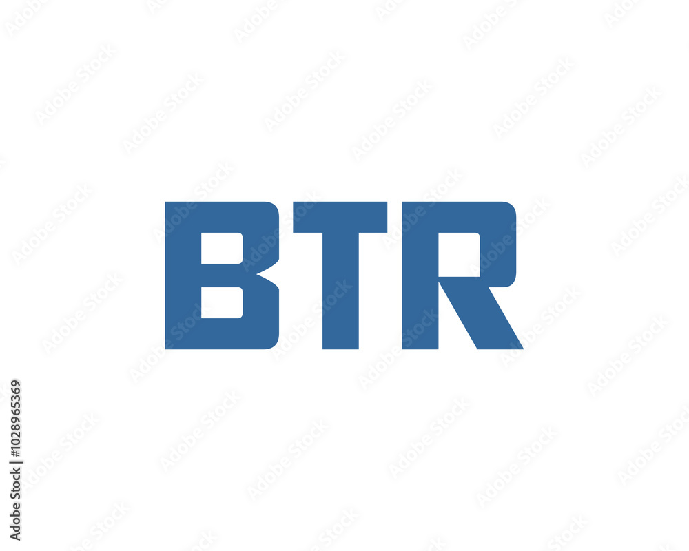 BTR logo design vector template. BTR BTR logo design vector template. BTR