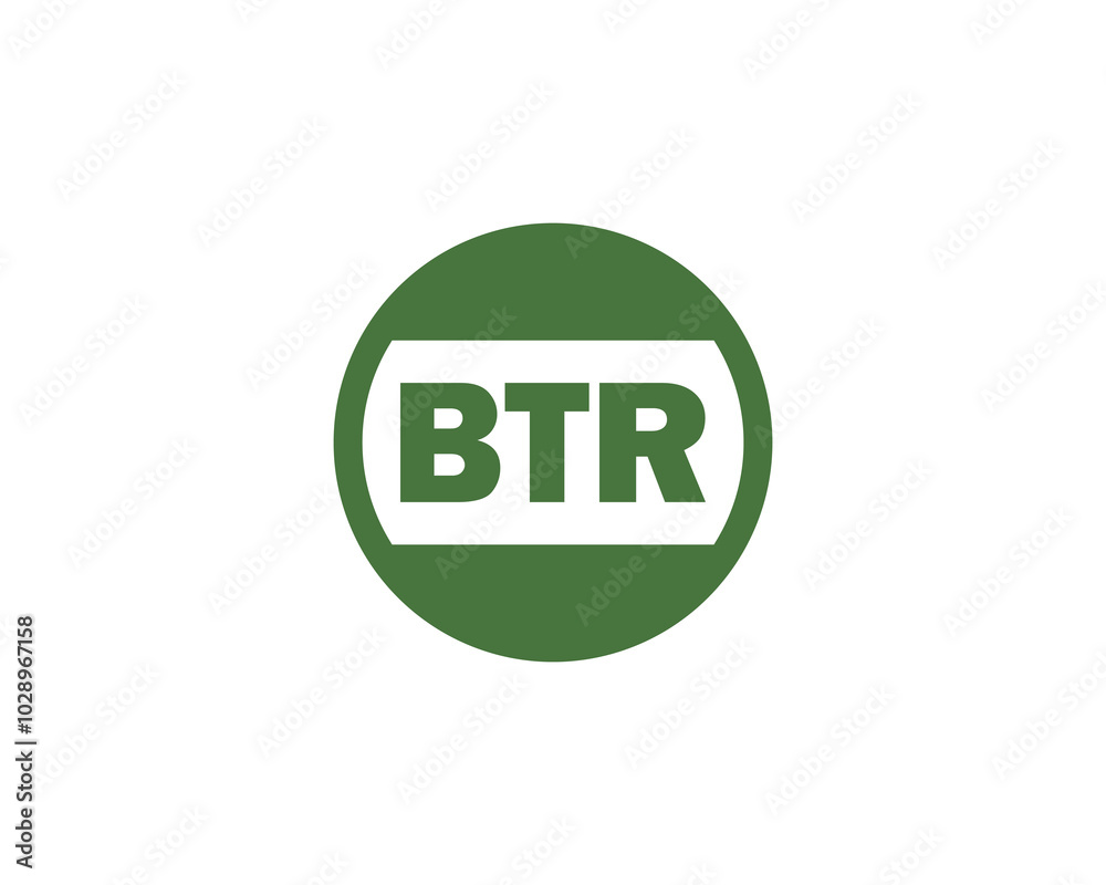 BTR logo design vector template. BTR BTR logo design vector template. BTR