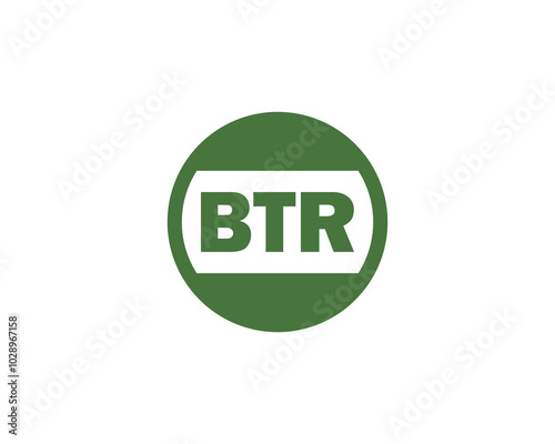 BTR logo design vector template. BTR