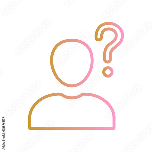 Confused Person Vector Icon