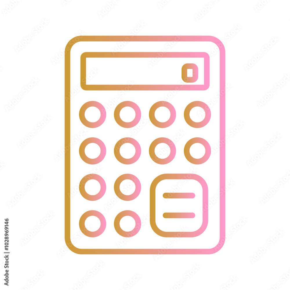 Calculator Vector Icon Calculator Vector Icon