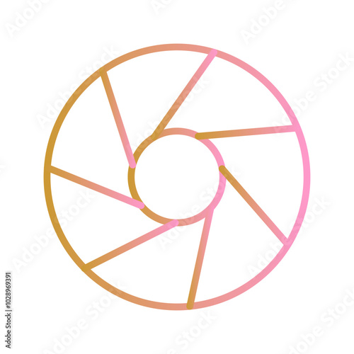 Aperture Artifacts Vector Icon