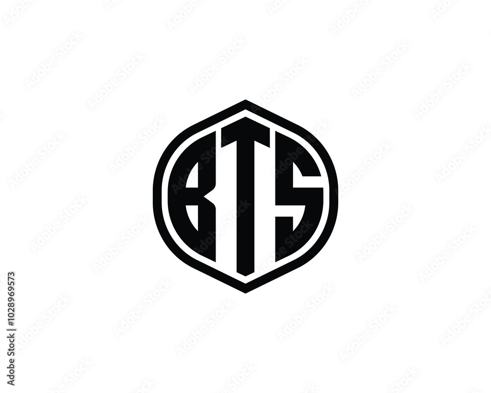 BTS logo design vector template. BTS BTS logo design vector template. BTS