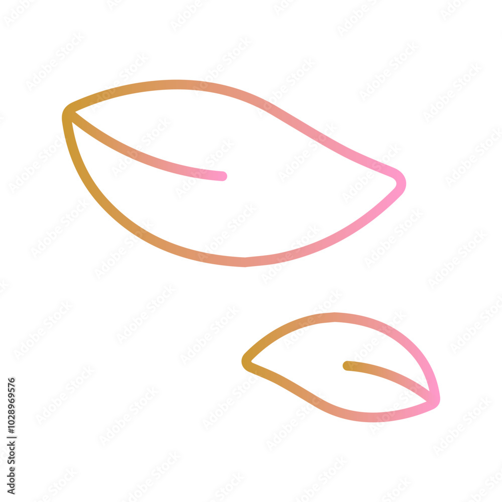 Leaf Fluttering in Wind Vector Icon Leaf Fluttering in Wind Vector Icon