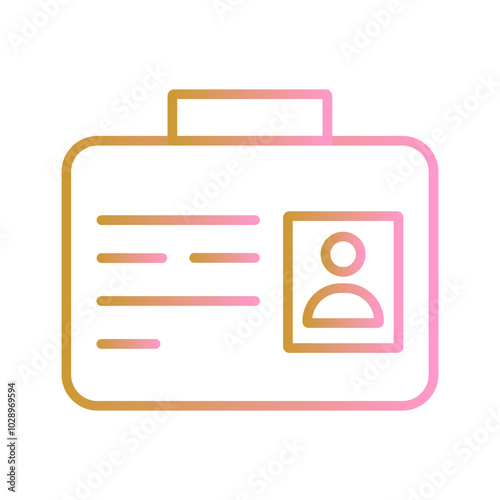 Office Card Vector Icon